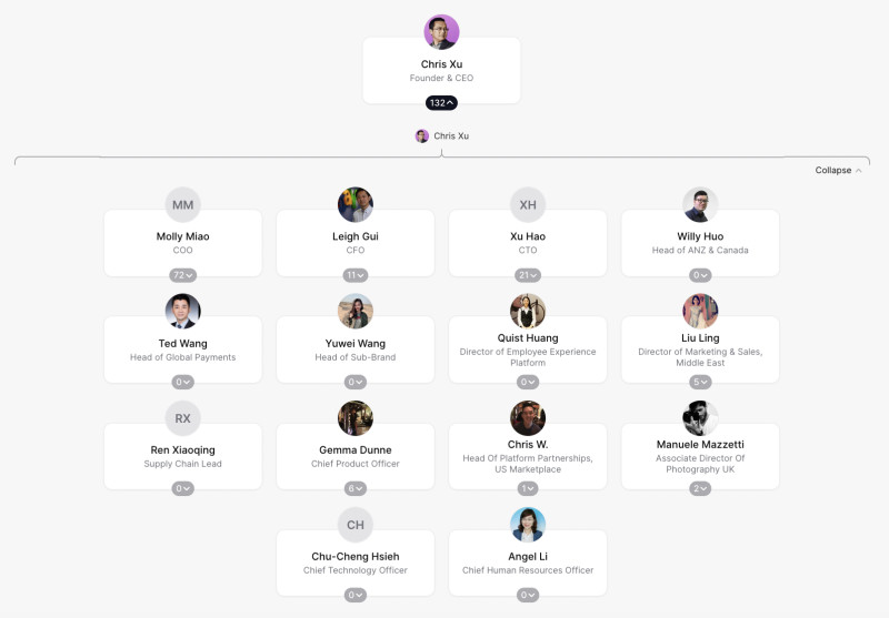 SHEIN Org Chart